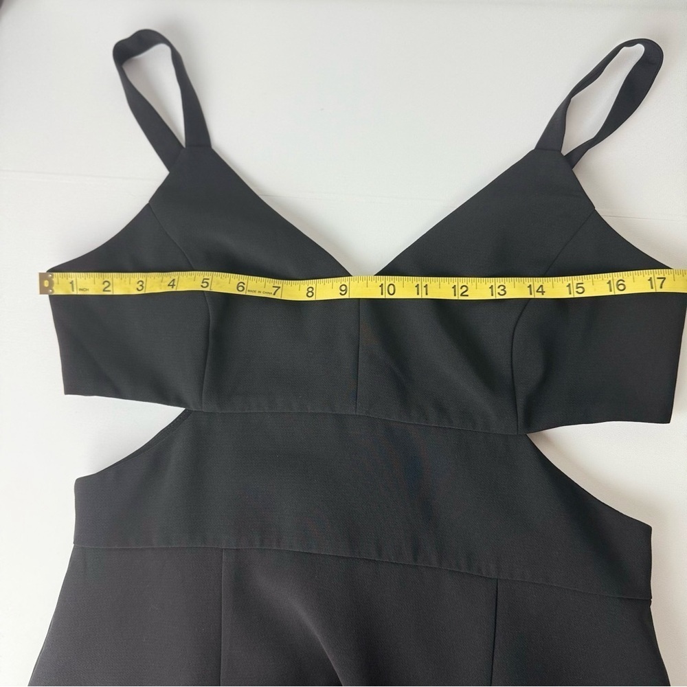 NWOT Adelyn Rae Black Sleeveless Ruffle Hem Dress Size M Cocktail Party - Picture 8 of 11